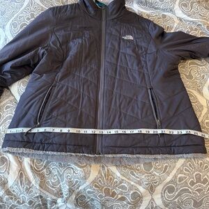 The North Face purple/lavender furry lined Jacket